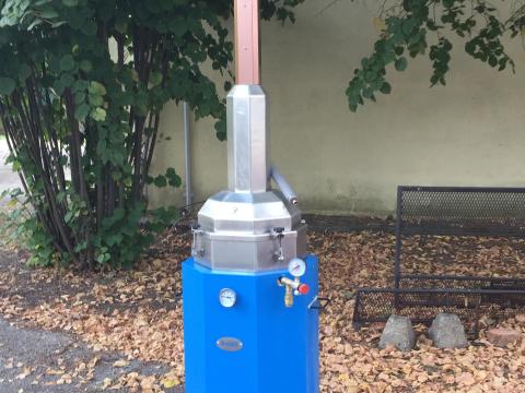 Pálinkafőző - professzionális, egylépcsős, gyártótól 98 L eladó Pálinkafőző - professzionális, egylépcsős, gyártótól 98 L eladó