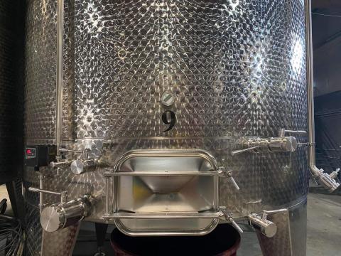 Borászati tartály – saválló acél