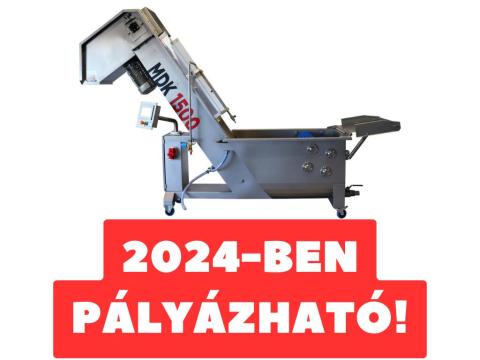 Maurer Gép MDK 1500 Kefés gyümölcsmosó darálóval Maurer Gép MDK 1500 Kefés gyümölcsmosó darálóval